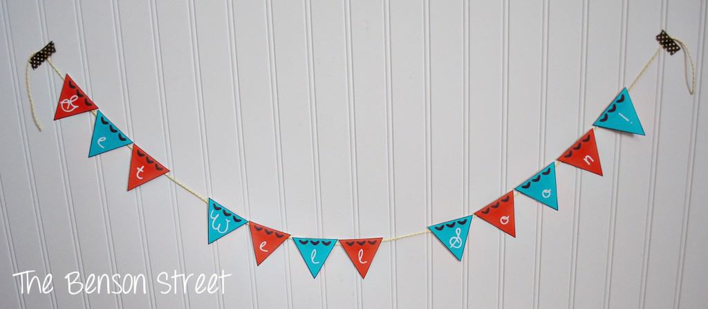 Printable Mini Get Well Banner at The Benson Street4