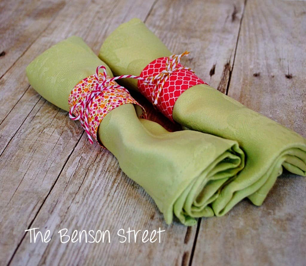 Spring Napkin Rings at www.thebensonstreet.com 4