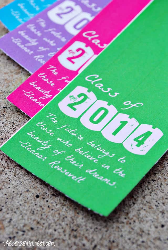 Printable Graduation Bookmarks from The Benson Street - Amy Latta Creations