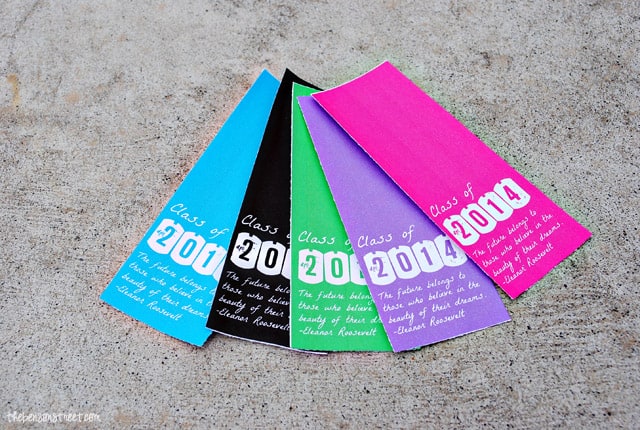 Printable Graduation Bookmarks from The Benson Street - Amy Latta Creations