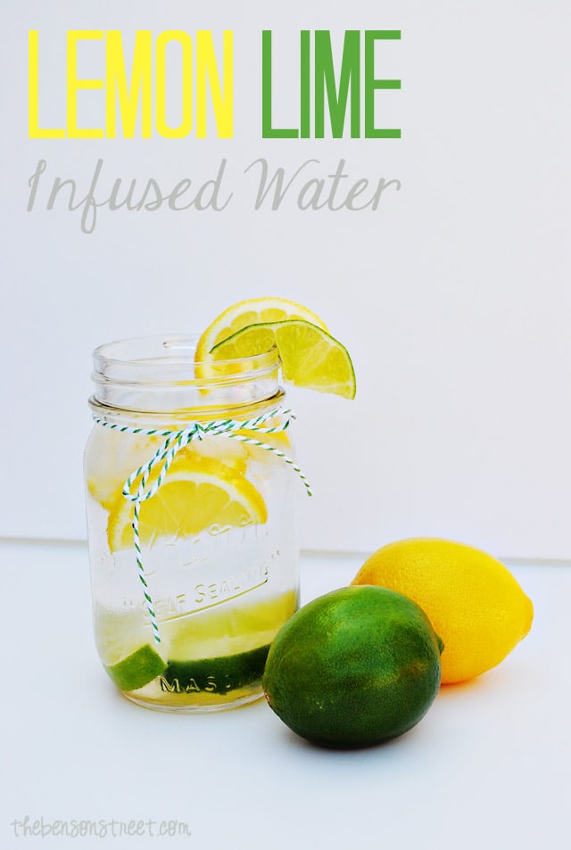 Lemon Lime Infused Water at thebensonstreet.com