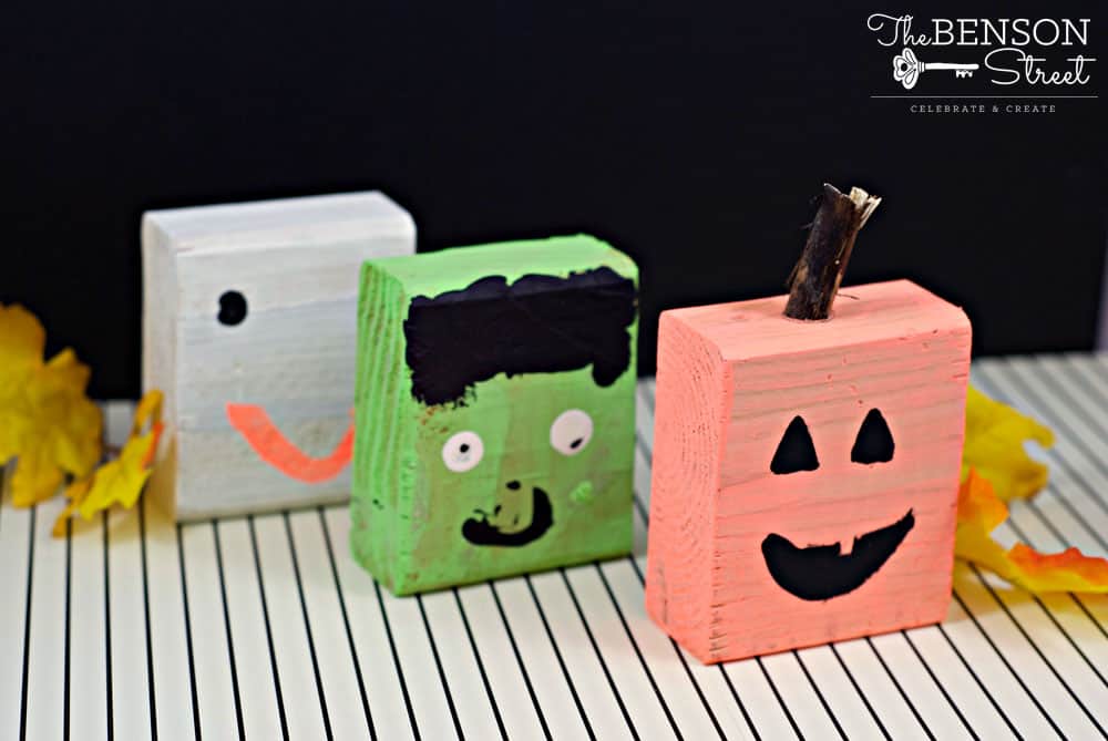 Kid Halloween Craft Blocks - The Benson Street