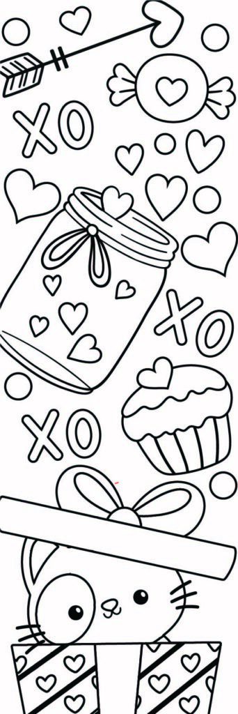 FREE Printable Valentine Bookmarks to Color for Kids - The Benson Street