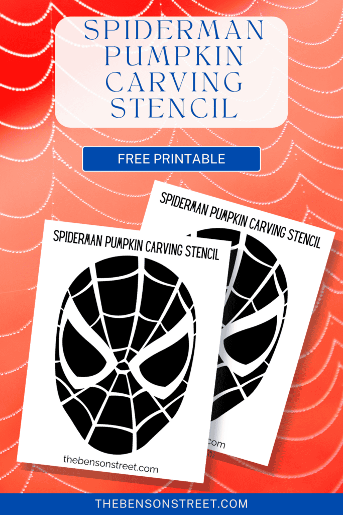 Free Spiderman Pumpkin Stencil Printable for Pumpkin Carving - The ...