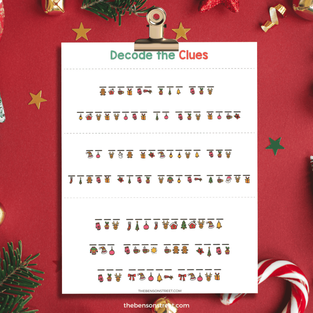 Free Printable Elf on the Shelf Detective Props and Message Decoder ...