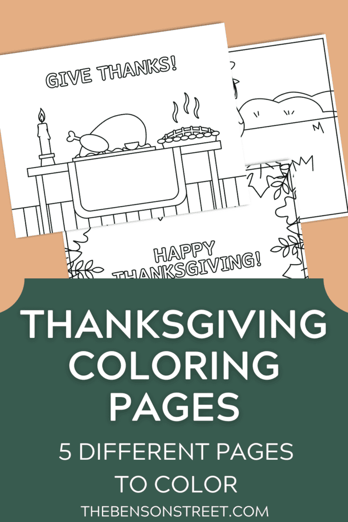 Free Printable Thanksgiving Coloring Pages Set