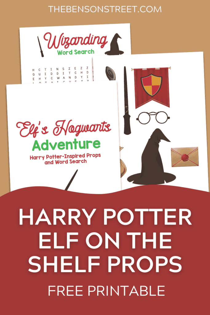 Free Printable Harry Potter Elf on the Shelf Props &amp; Word Search - The ...