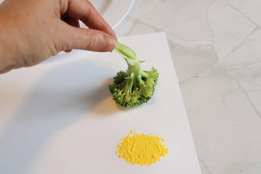 Broccoli Easter Chicks Craft for Kids