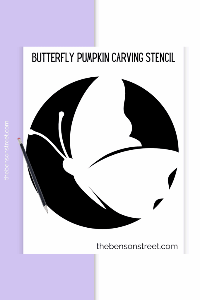 Image 4 for Butterfly Pumpkin Carving Template