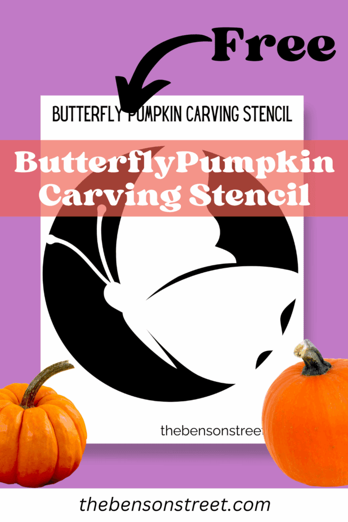 Free Printable Butterfly Pumpkin Stencil Carving Template The Benson