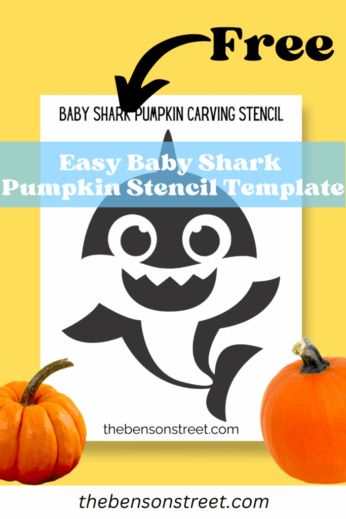 Baby Shark Pumpkin Stencil