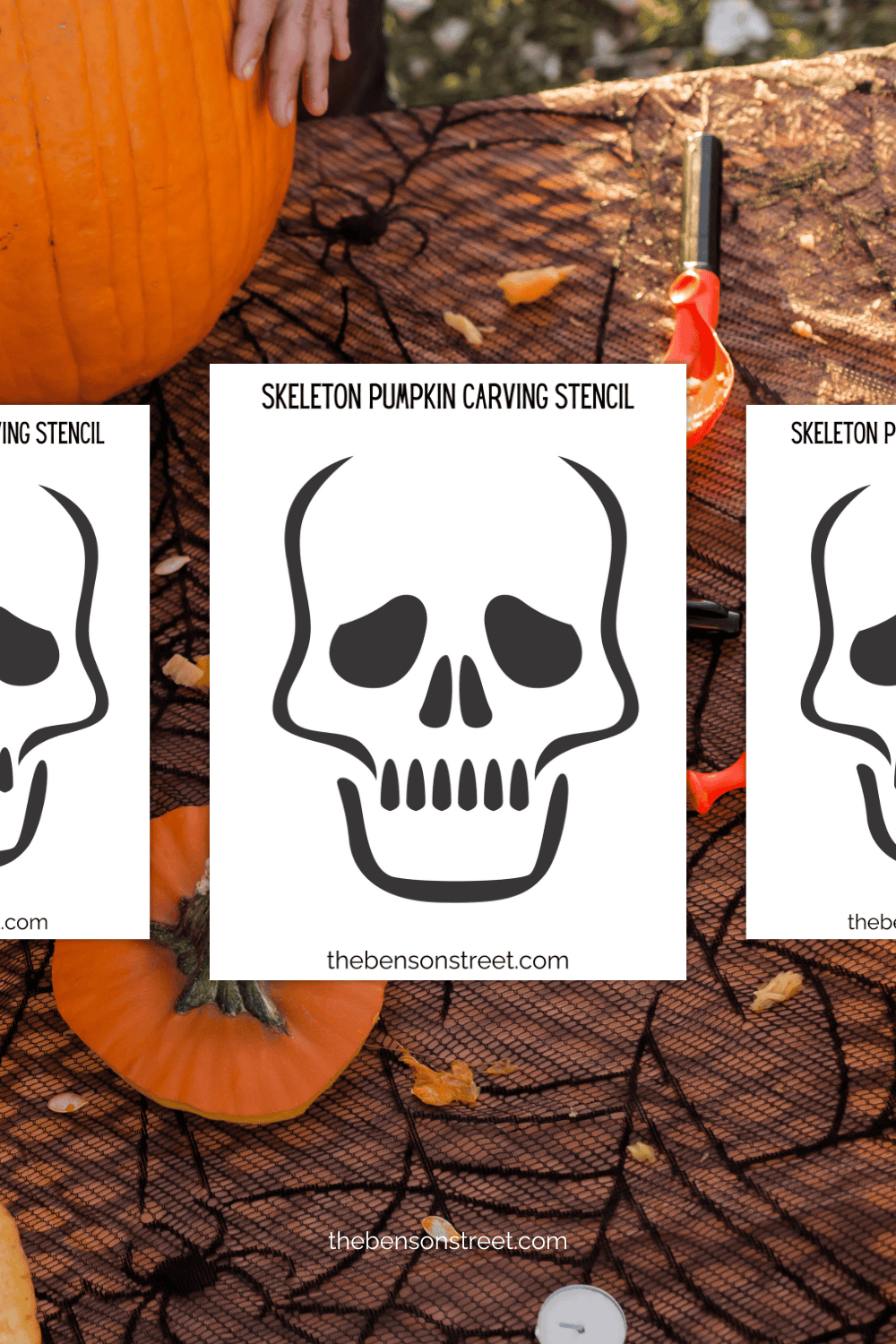 Free Printable Skeleton Pumpkin Stencil Pattern Of A Skull The Benson Free Printable Skeleton Pumpkin Stencil Pattern Of A Skull The Benson
