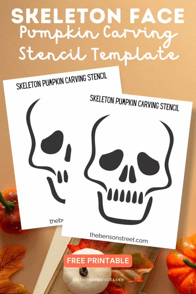 Skeleton Face Pumpkin Carving Template: Easy DIY Guide