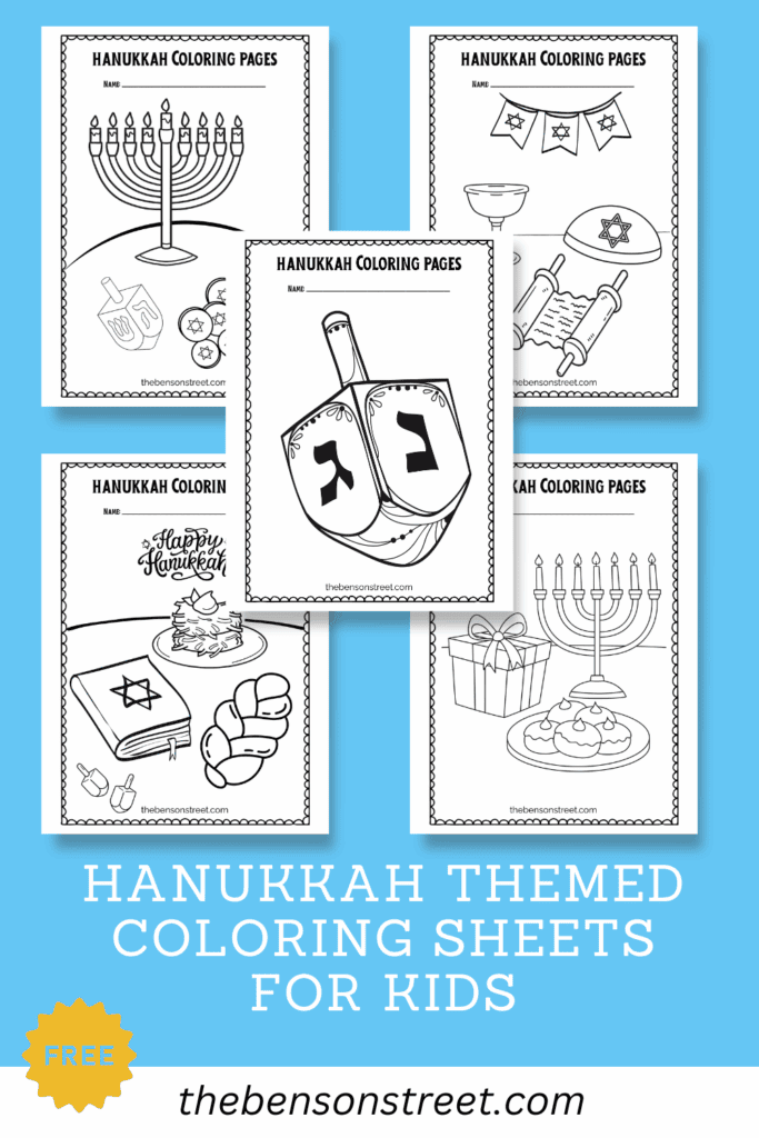 Free Printable Hanukkah Coloring Pages for Kids - The Benson Street