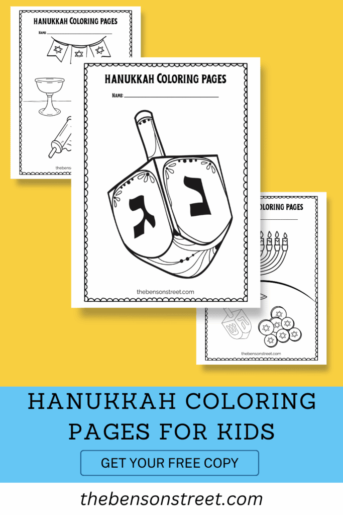 Free Printable Hanukkah Coloring Pages for Kids - The Benson Street