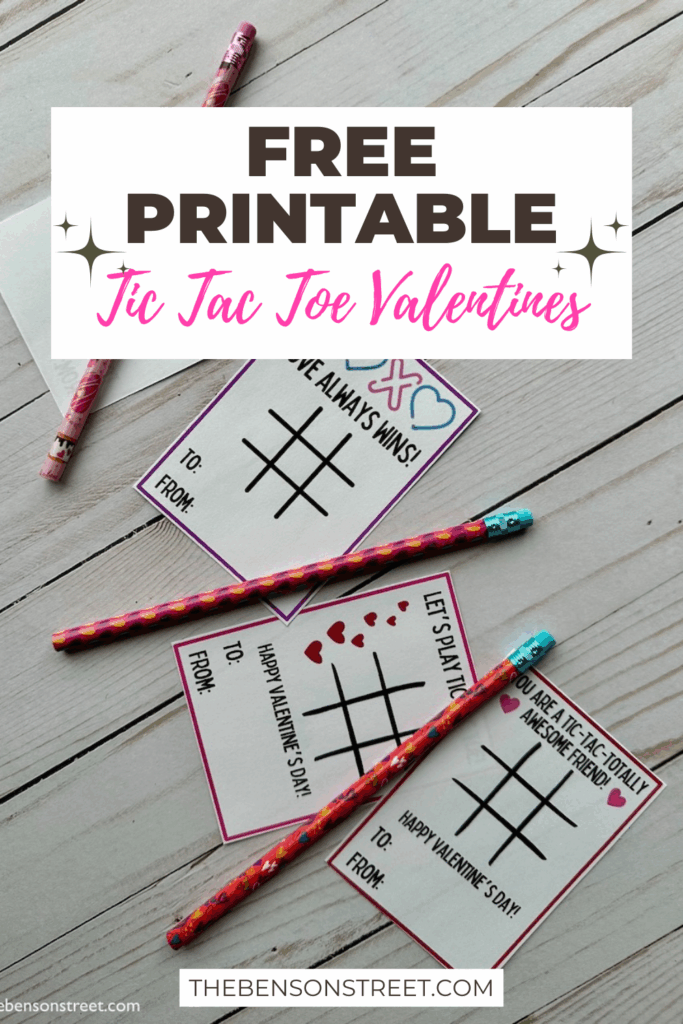 Free Tic Tac Toe Valentine's Day Printable Cards