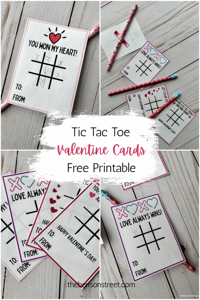 Free Tic Tac Toe Valentine's Day Printable Cards