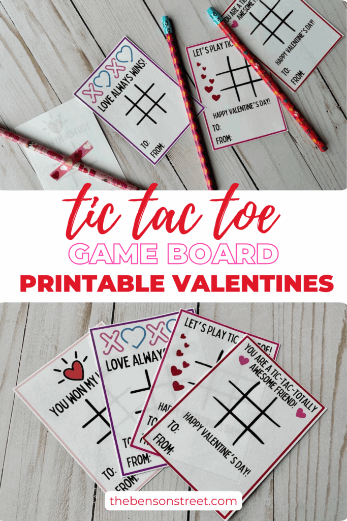 Free Tic Tac Toe Valentine's Day Printable Cards