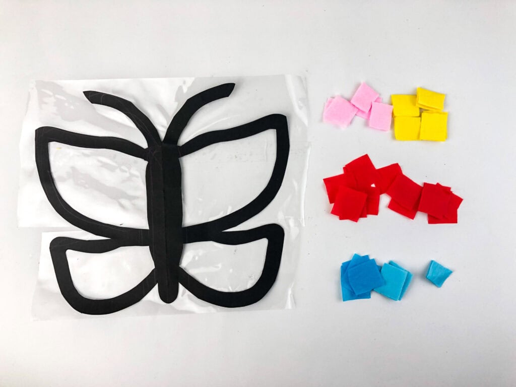 Butterfly Suncatcher Craft for Kids: Free Printable Template