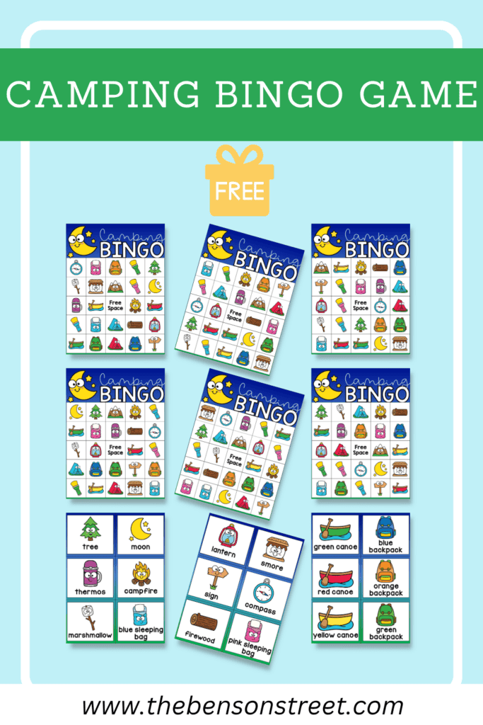 Free Printable Camping Bingo Cards: Fun Game for Kids - The Benson Street