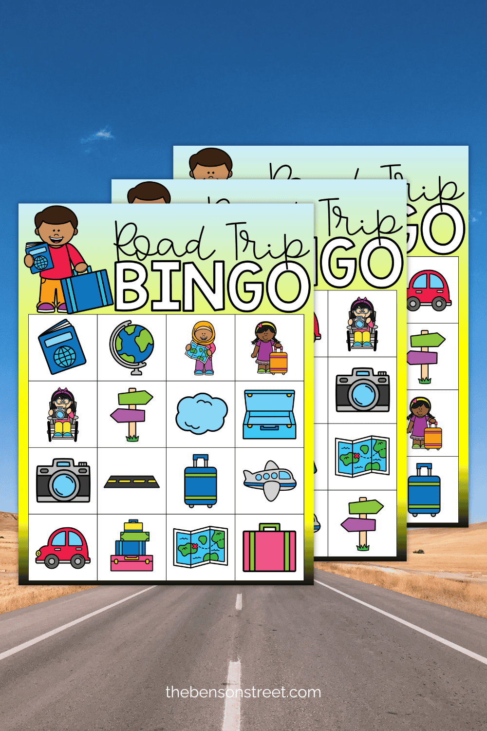 Free Printable Road Trip Bingo Game for Car Rides - The Benson Street