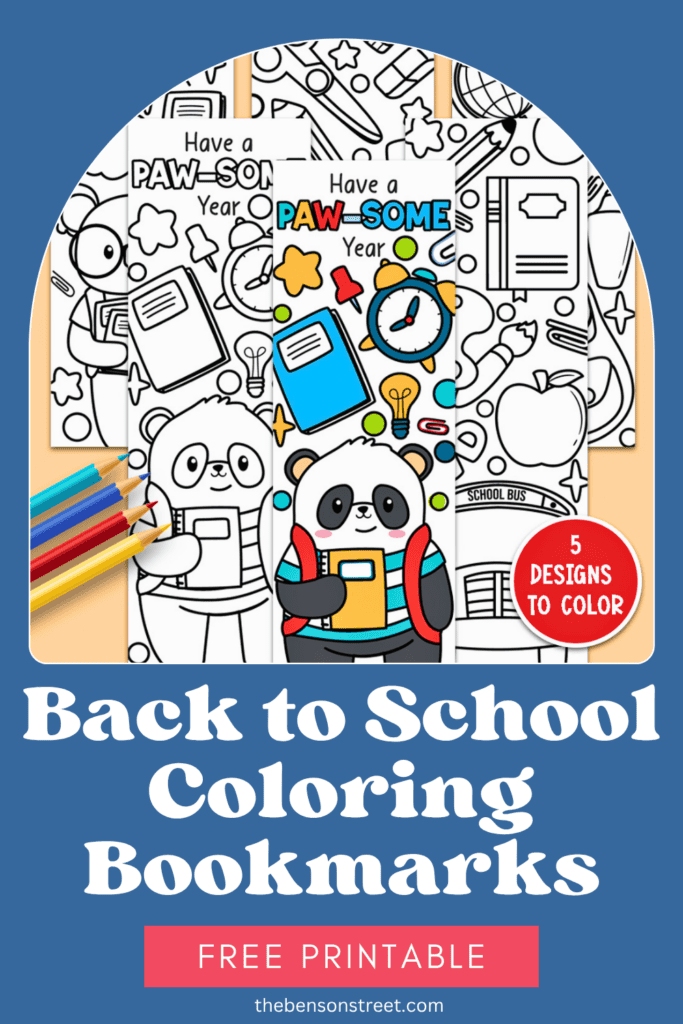 Free Printable Back to School Coloring Bookmarks Kids Will Love - The ...