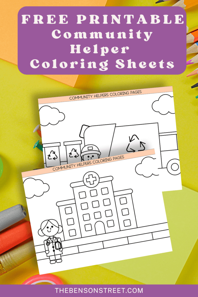 Free Printable Community Helpers Coloring Pages - The Benson Street
