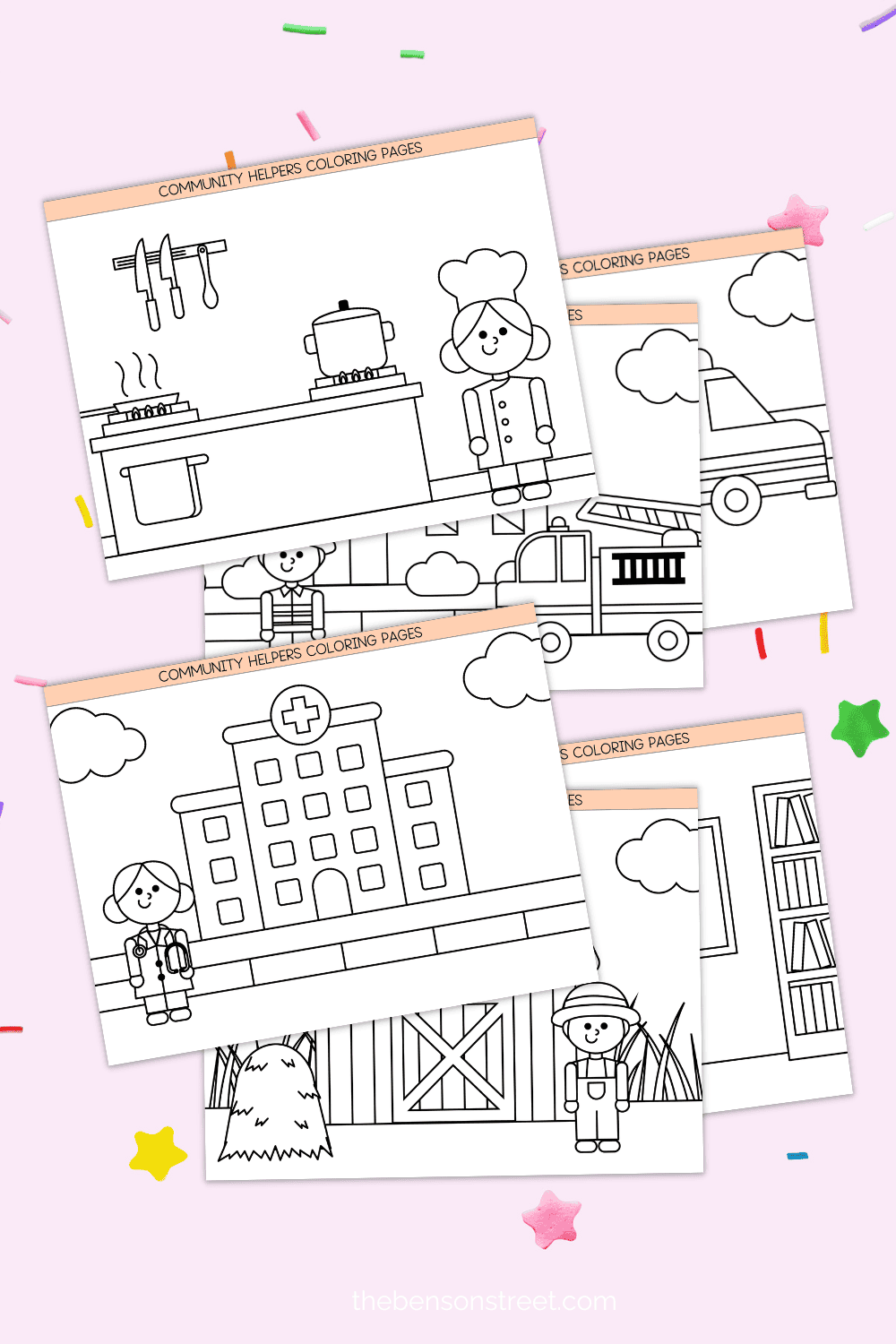 Free Printable Community Helpers Coloring Pages - The Benson Street