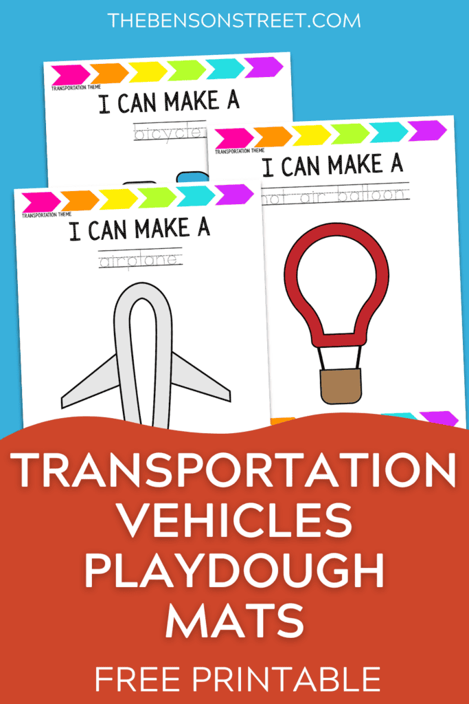 Free Printable Transportation Playdough Mats - The Benson Street